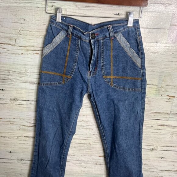 Vintage Guess Jeans size medium 26 blue boot cut - Picture 3 of 9